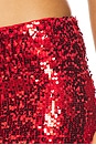 view 7 of 7 University Of Georgia Sequin Mini Skirt in Red
