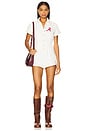 view 2 of 5 University Of Alabama Denim Romper in White