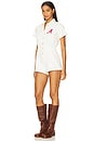 view 4 of 5 University Of Alabama Denim Romper in White