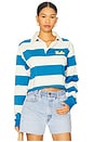 view 1 of 4 UCLA Rugby Polo Top in UCLA Blue & White