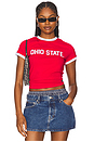 view 1 of 4 Ohio State Goalie Baby Tee in Red