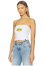 view 2 of 4 Los Angeles Lakers Tube Top in White