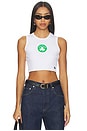 view 1 of 4 Boston Celtics Cut Off Tank Top in White