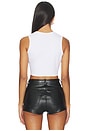 view 3 of 4 Miami Heat Cut Off Tank Top in White