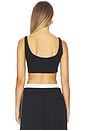 view 3 of 4 New York Knicks Scoop Neck Crop Top in Black