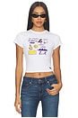 view 1 of 4 Los Angeles Lakers Baby Tee in White