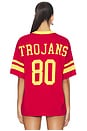 view 3 of 4 University Of Southern California Knitted Jersey Tee in Red