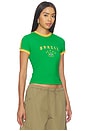 view 2 of 4 Brazil Goalie Tee in KELLY GREEN
