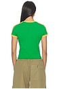 view 3 of 4 Brazil Goalie Tee in KELLY GREEN