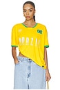 view 1 of 4 Brazil Soccer Jersey in GOLD