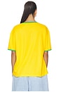 view 3 of 4 Brazil Soccer Jersey in GOLD