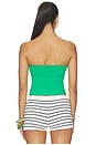 view 3 of 4 Brazil Embroidered Tube Top in KELLY GREEN
