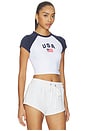view 2 of 4 Usa Homerun Tee in Navy