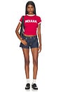 view 5 of 4 Indiana Goalie Baby Tee in Cardinal