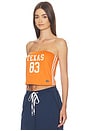 view 2 of 4 Texas Jersey Tube Top in Burnt Orange