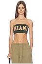 view 1 of 4 Miami Bandeau Top in Hunter Green