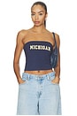 view 1 of 4 Michigan University Tube Top in Navy