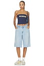 view 5 of 4 Michigan University Tube Top in Navy