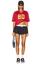 view 4 of 4 University Of Southern California Boyfriend Jersey Top in Red