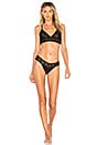 view 3 of 3 Cotton Low Rise Thong in Black