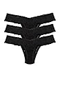 view 2 of 4 3 Pack Low Rise Thong in Black