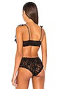 view 3 of 4 Ruffle Bralette in Black