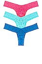 view 2 of 6 Three Low Rise Thongs in Bohemian Stripe