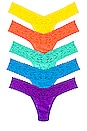 view 1 of 6 5 Low Rise Thong Pack in Pride Leopard