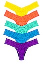view 2 of 6 5 Low Rise Thong Pack in Pride Leopard