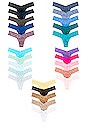 view 1 of 8 25 Low Rise Thong Set in 25 Pack Basics