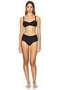 view 6 of 6 High Rise Thong 3 Pack in Black