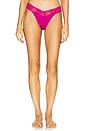 view 3 of 6 Dream Organic Thong 1 Print 3 Pack in Fine Wine, Do Or Dot, & Kiss From A Rose