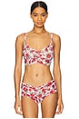 view 1 of 4 V-Neck Retro Bralette in Je T'aime