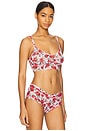 view 2 of 4 V-Neck Retro Bralette in Je T'aime