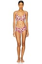 view 4 of 4 V-Neck Retro Bralette in Je T'aime
