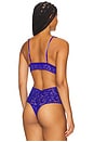 view 3 of 4 Crossover Bralette in Violets Are Blue