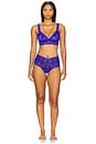 view 4 of 4 Crossover Bralette in Violets Are Blue