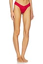 view 3 of 5 3 Low Rise Thongs in Black & Cherry Bomb & Red