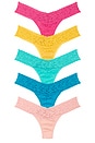 view 1 of 4 TANGA SIGNATURE LACE in Rosewater Pink, Naples, Ginger Shot, Seafoam Blue & Fiji Blue
