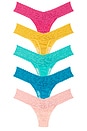 view 2 of 4 TANGA SIGNATURE LACE in Rosewater Pink, Naples, Ginger Shot, Seafoam Blue & Fiji Blue