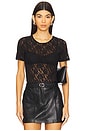 view 1 of 4 Short Sleeve Top in Black