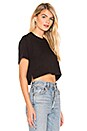 view 2 of 4 The Crop Tee in Black