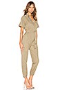 view 2 of 3 Short Sleeve Side Zip Detail Jumpsuit in Olive