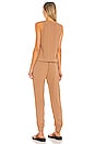 view 3 of 3 Crepe Jumpsuit in Latte