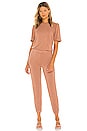 view 1 of 3 Supersoft Puff Sleeve Jumpsuit in Dry Rose