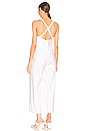 view 3 of 3 Linen Racer Jumpsuit in White