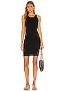 view 1 of 3 Narrow Tank Shirred Dress in Black