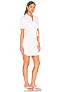 view 2 of 3 Jersey Shirt Dress With Front Tie in White