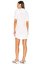 view 3 of 3 Jersey Shirt Dress With Front Tie in White
