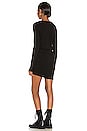 view 3 of 3 Supersoft Long Sleeve Overlap Shirred Dress in Black